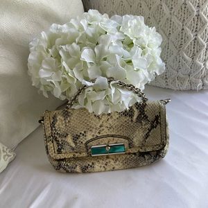 Coach Kristin Python Leather Bag / Clutch